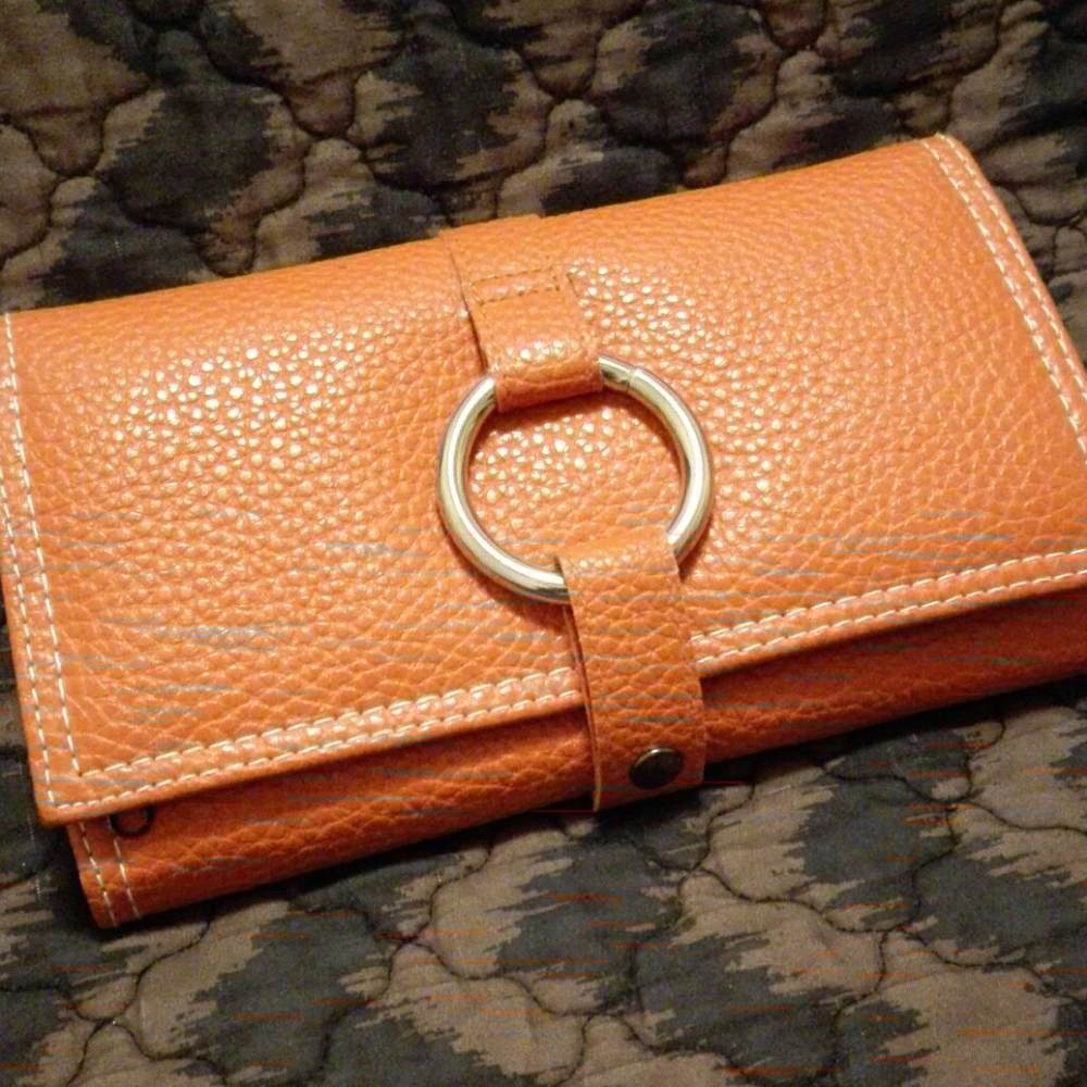 Orange essentials travel pouch super cute!